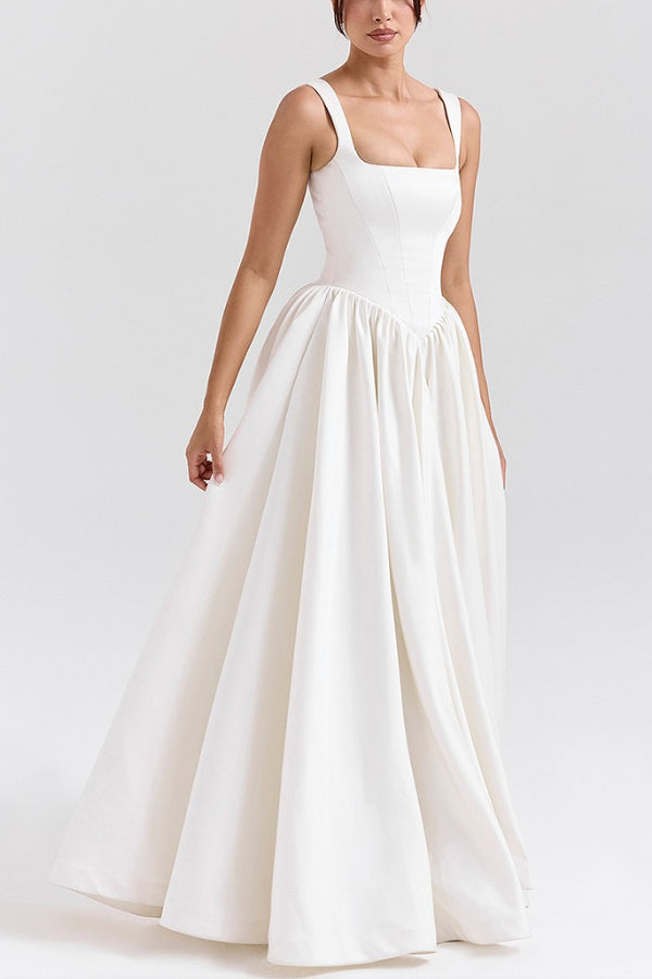 Leni – Elegant Wide Straps Corset Dress - Image 8