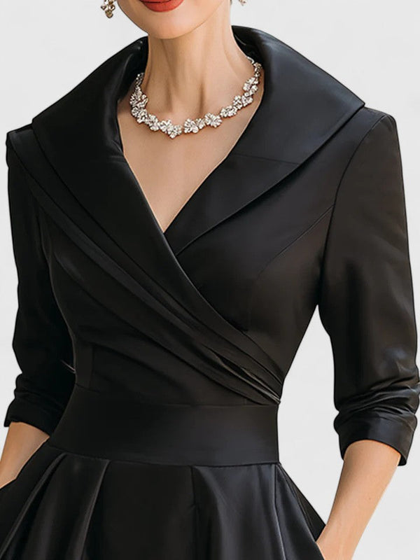 Ewelina – Elegant Wrap Midi Dress