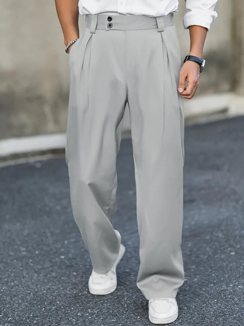 Paul – Tailored Wide Leg Trousers - Image 2