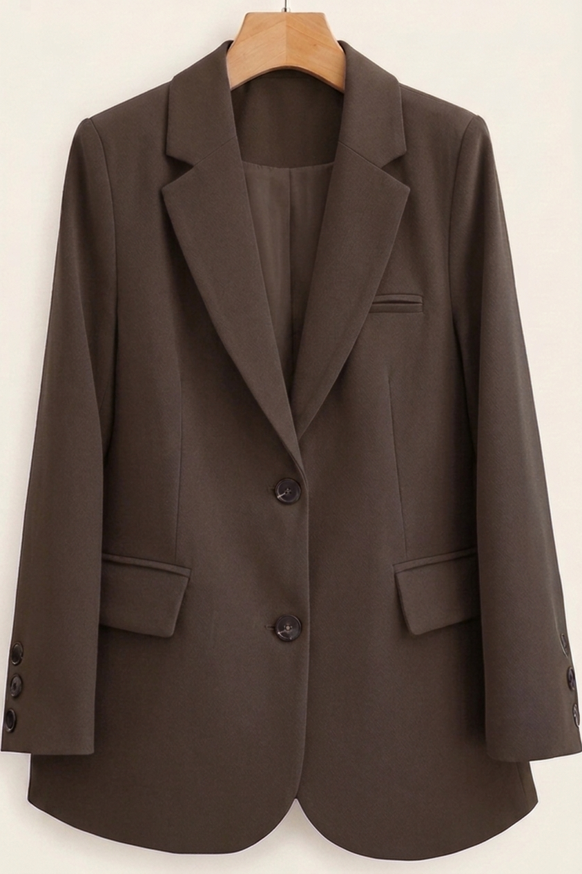 Women's Blazers with Two-Button Closure and Flap Pockets - J&B; - 1 - Elvaroza.com