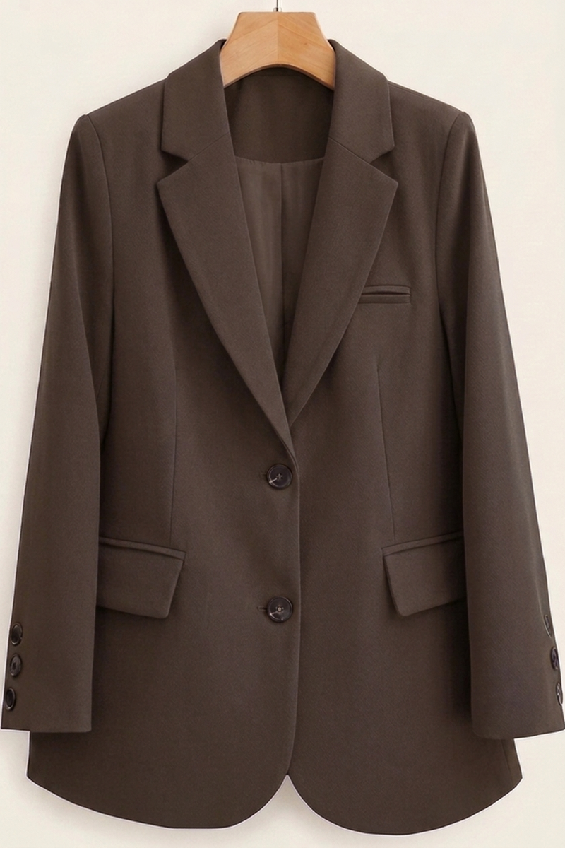 Women's Blazers with Two-Button Closure and Flap Pockets - J&B; - 1 - Elvaroza.com