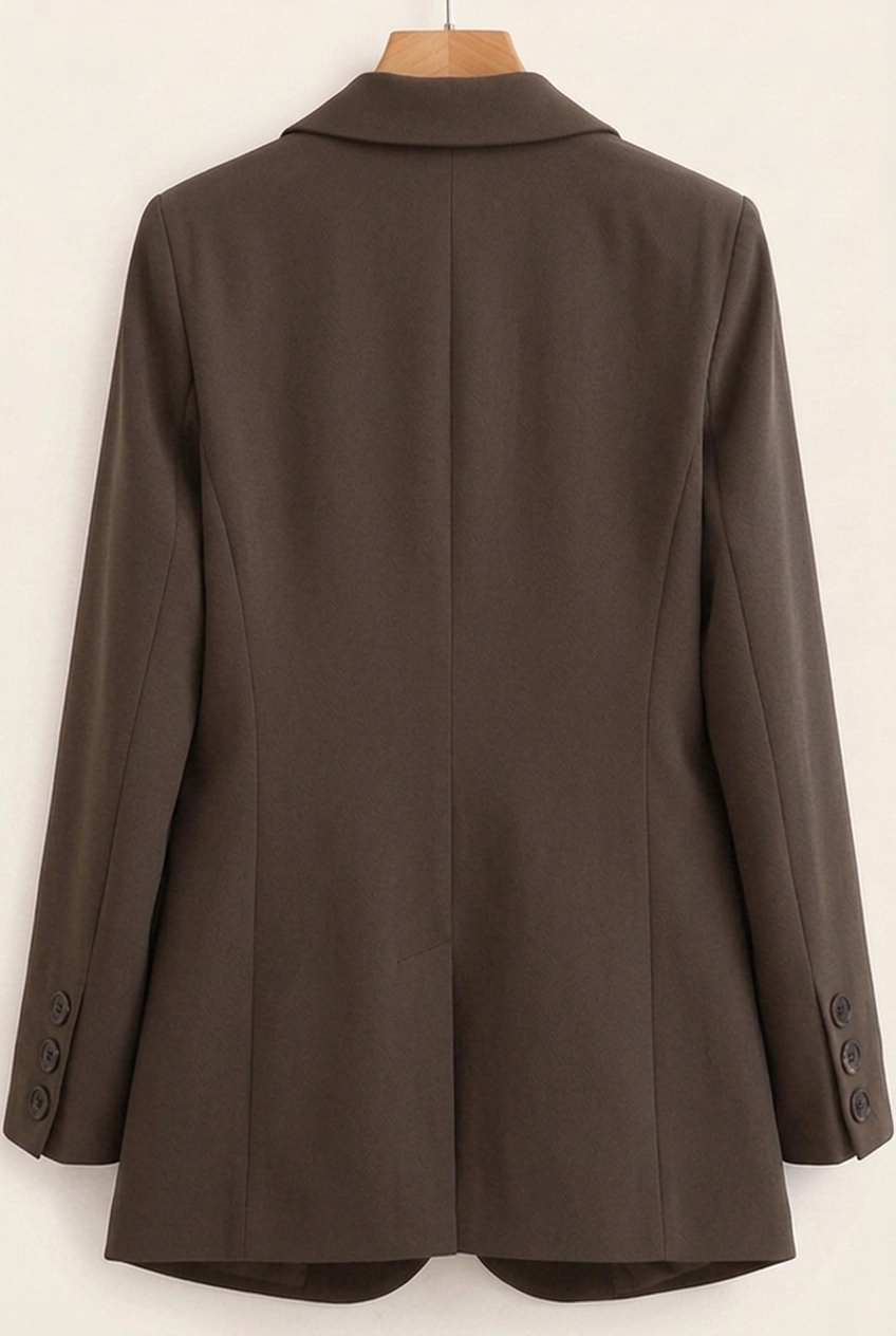 Women's Blazers with Two-Button Closure and Flap Pockets - J&B; - 5 - Elvaroza.com