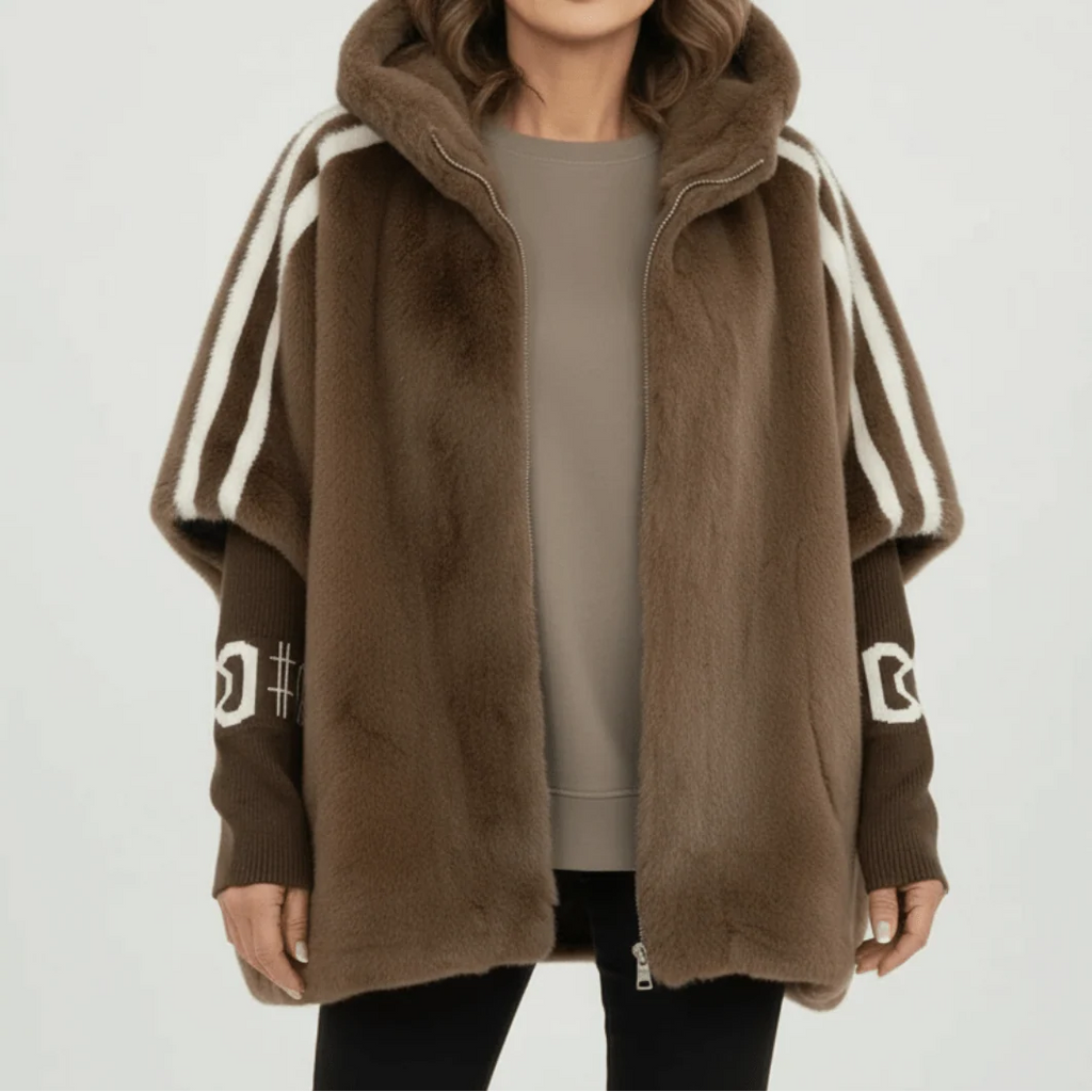 Hooded Jacket Women's with Sporty Stripes | E&R - 1 - Elvaroza.com