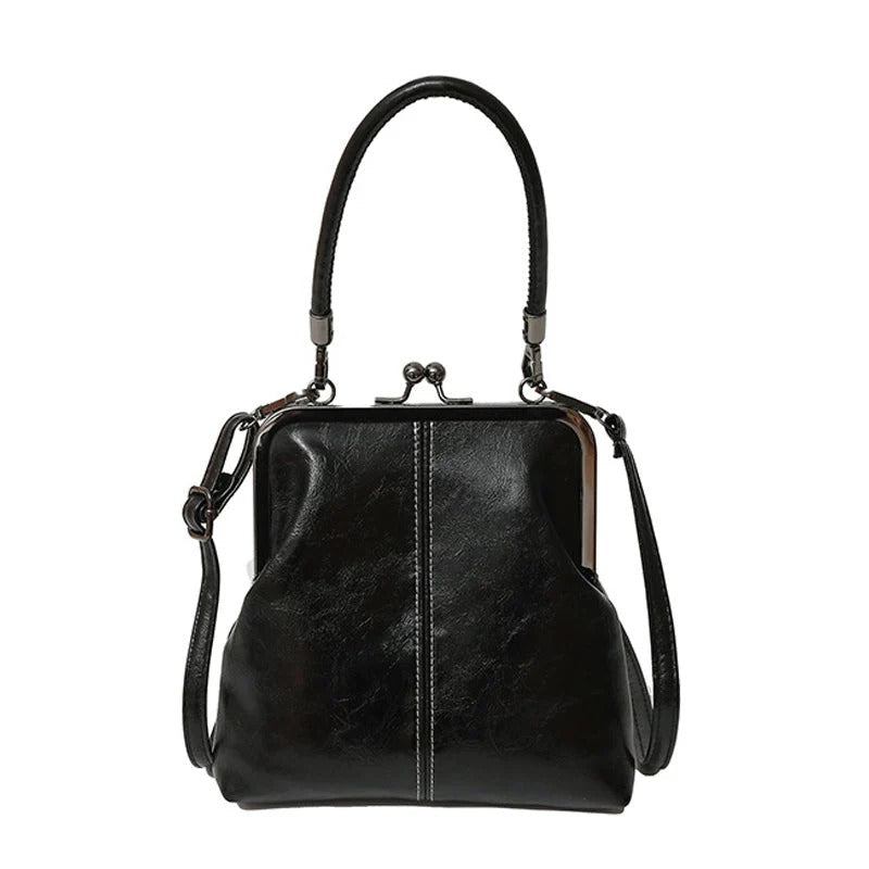 Women's Handbag with Elegant Frame and Textured Design | E&R - 1 - Elvaroza.com