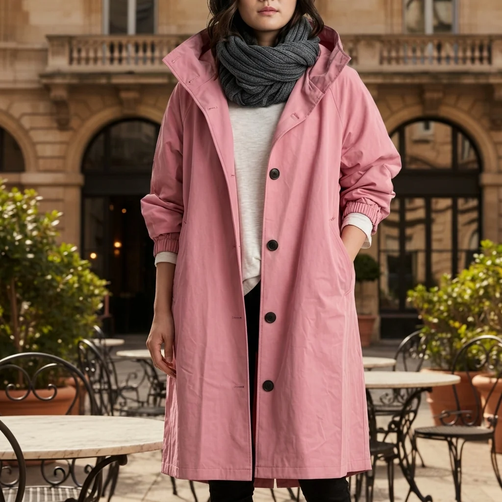 Women's Hooded Jacket with Longline Fit | E&R - 3 - Elvaroza.com