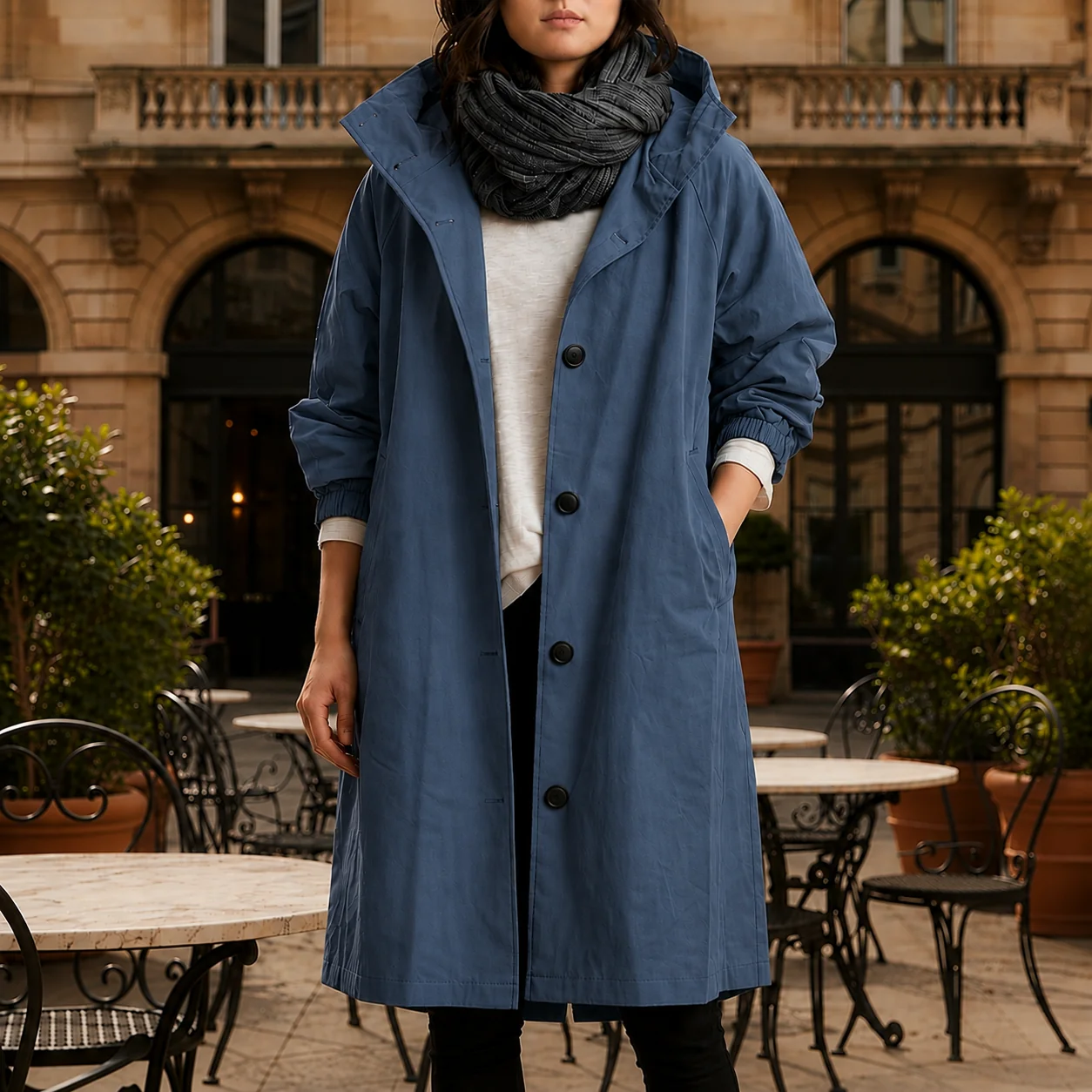 Women's Hooded Jacket with Longline Fit | E&R - 2 - Elvaroza.com