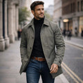 Men's Jacket, Classic Fit with Button Closure and Chest Pocket | E&R - 1 - Elvaroza.com