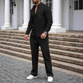 Men's Two-Piece Outfit with Tailored Pants and Button-Down Shirt | E&R - 1 - Elvaroza.com