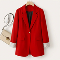 Blazer Women's Structured Fit with Contrasting Cuffs | E&R - 1 - Elvaroza.com