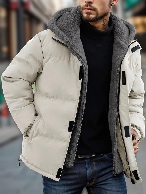 Men's Quilted Jacket with Hood | Cozy Lined Design | E&R - 1 - Elvaroza.com