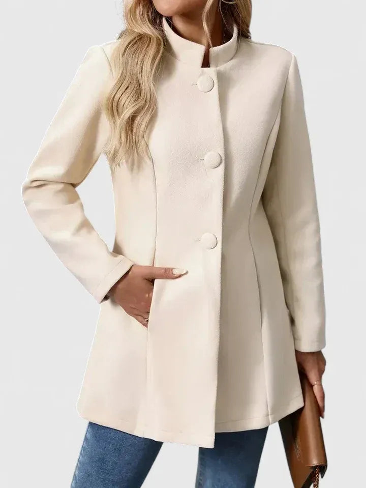 Women's jacket with a fitted cut and button closure | E&R - 1 - Elvaroza.com