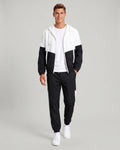 Men's Color-Block Two-Piece Set: Hoodie and Jogger Pants | E&R - 1 - Elvaroza.com