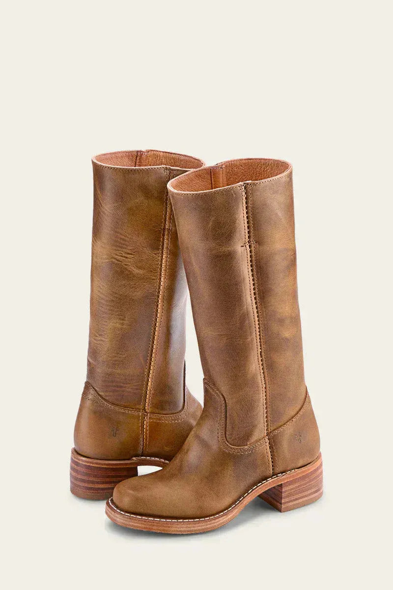 Women's Knee-High Boots, Elegant Cut with Block Heel | E&R - 2 - Elvaroza.com