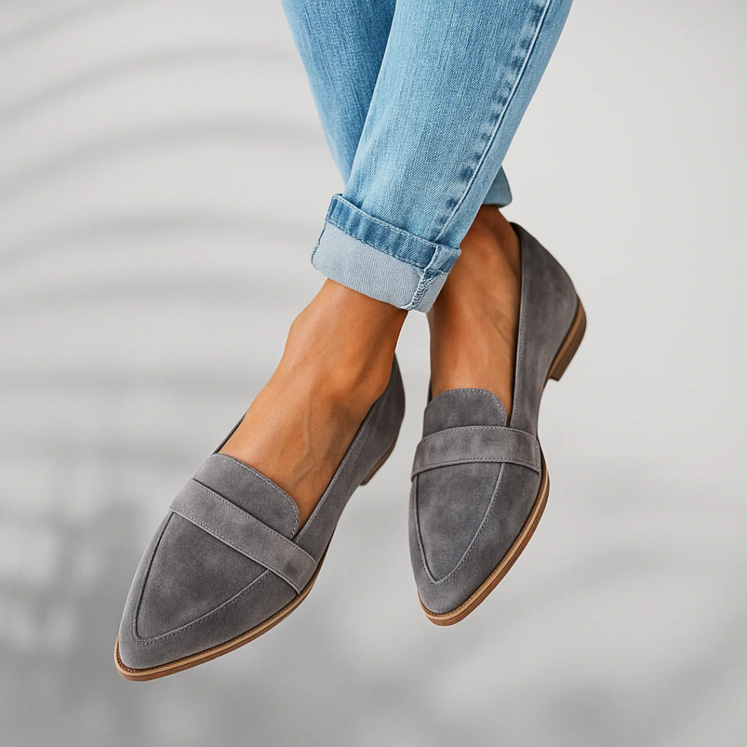 Emma – Women Suede Slip-On Flats - Image 5