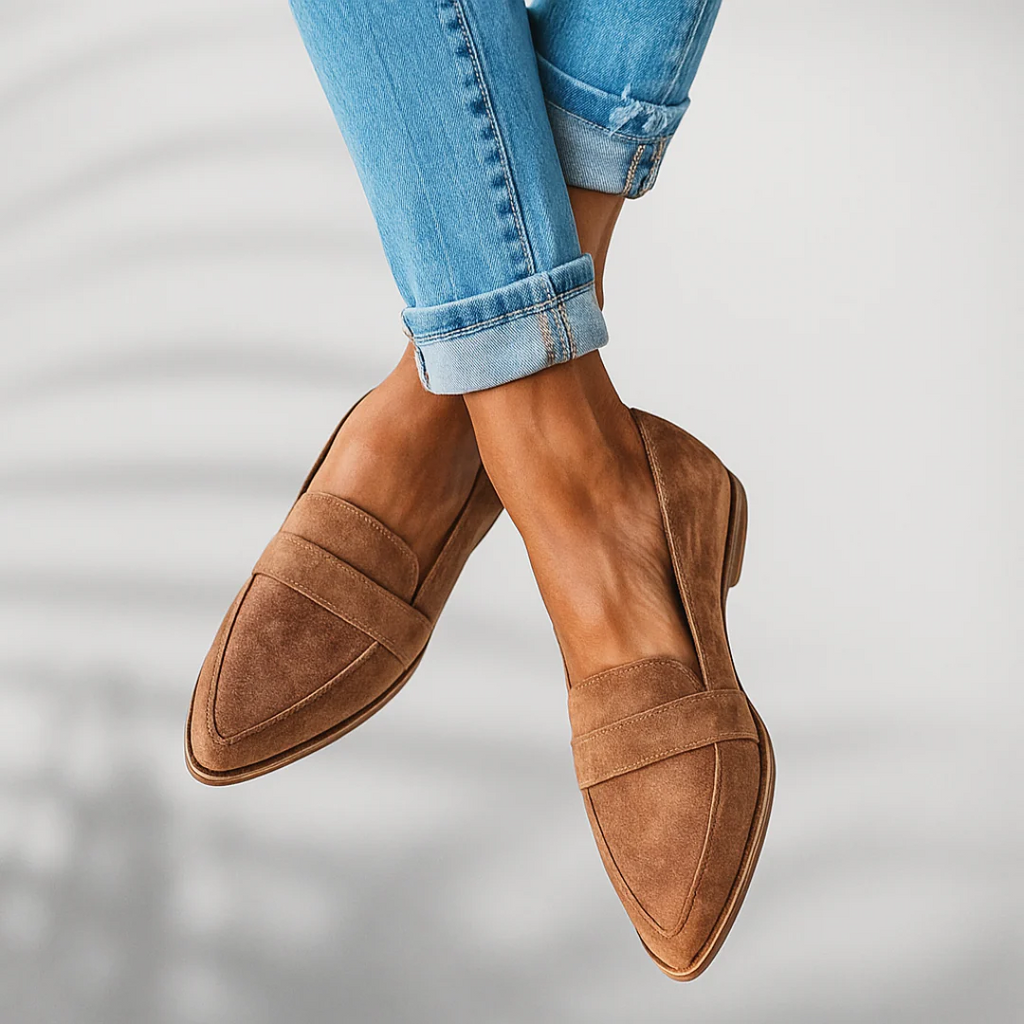 Emma – Women Suede Slip-On Flats - Image 3