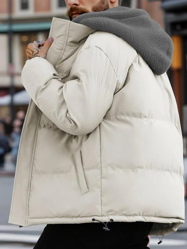 Men's Quilted Jacket with Hood | Cozy Lined Design | E&R - 4 - Elvaroza.com