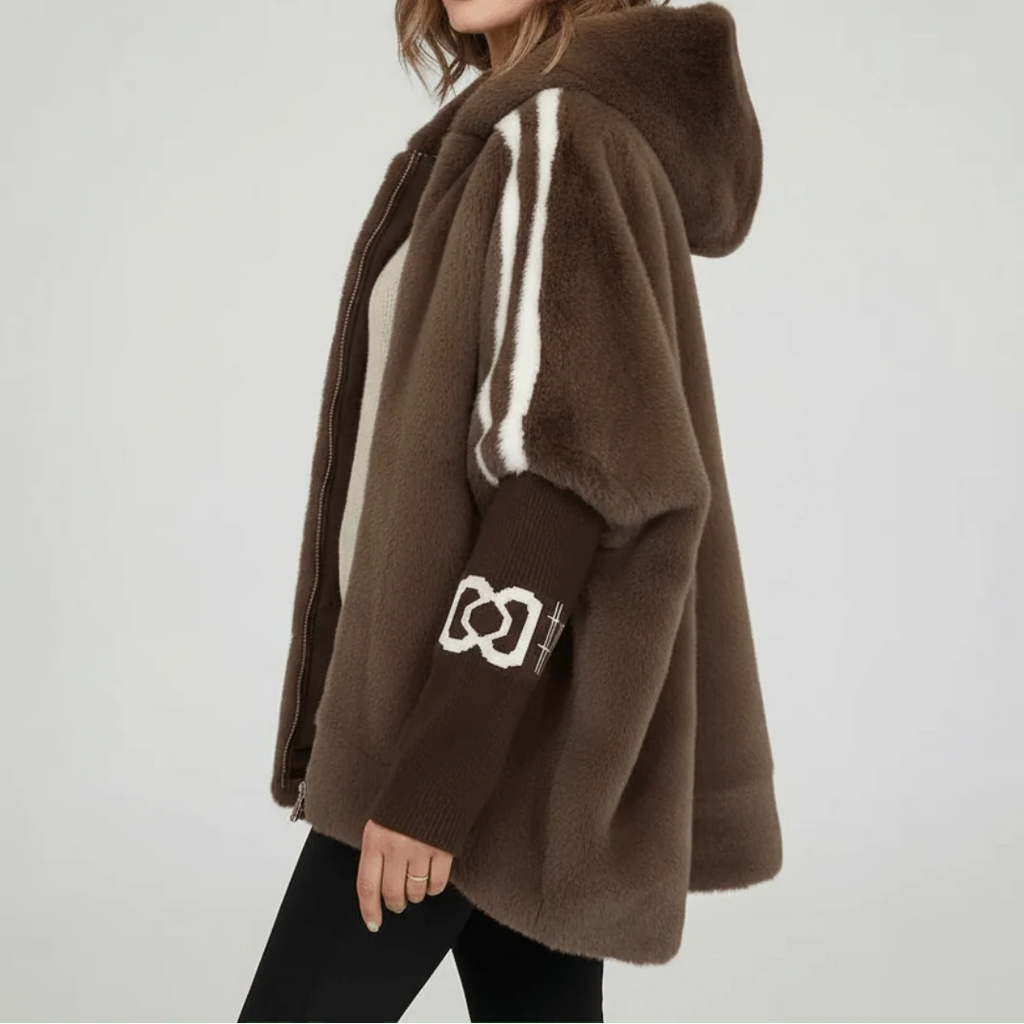 Hooded Jacket Women's with Sporty Stripes | E&R - 8 - Elvaroza.com