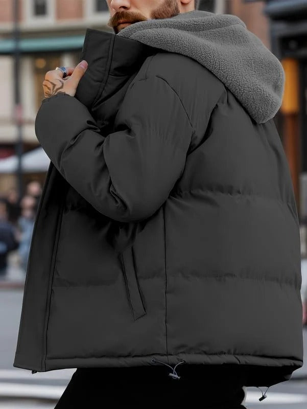 Men's Quilted Jacket with Hood | Cozy Lined Design | E&R - 5 - Elvaroza.com