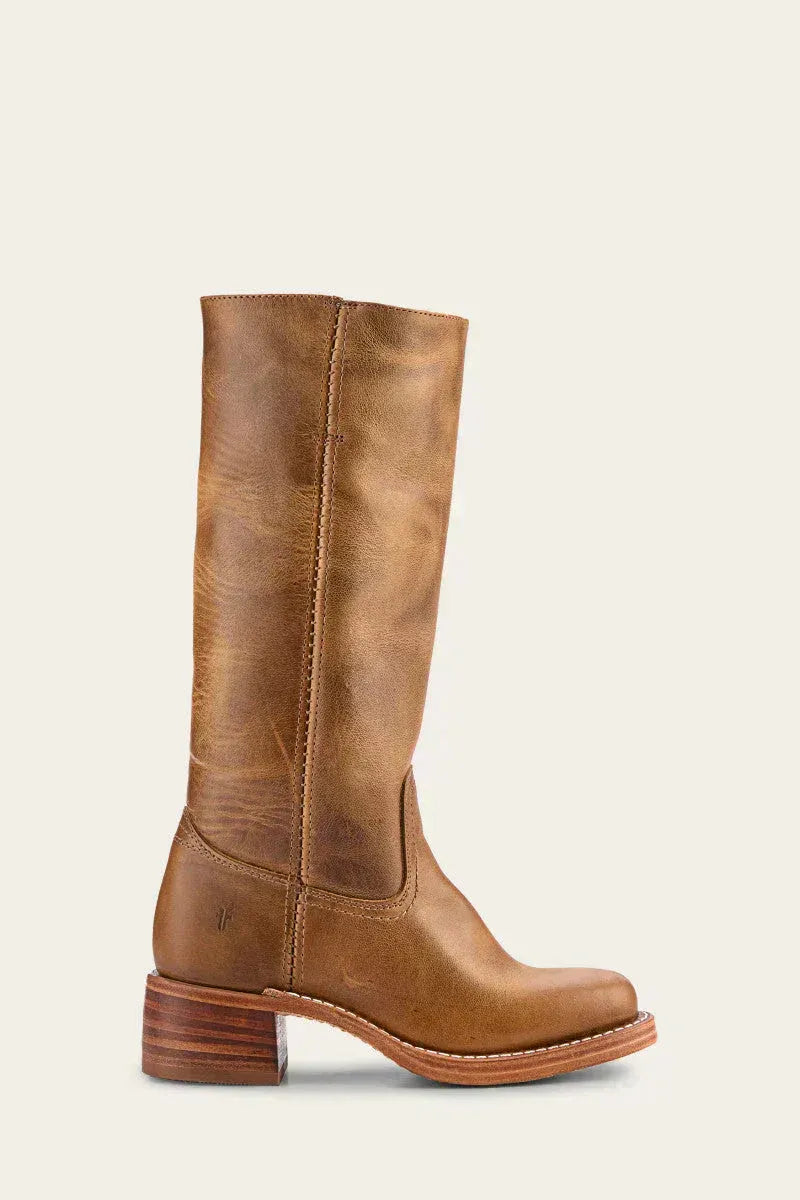 Women's Knee-High Boots, Elegant Cut with Block Heel | E&R - 5 - Elvaroza.com