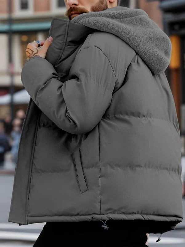Men's Quilted Jacket with Hood | Cozy Lined Design | E&R - 6 - Elvaroza.com
