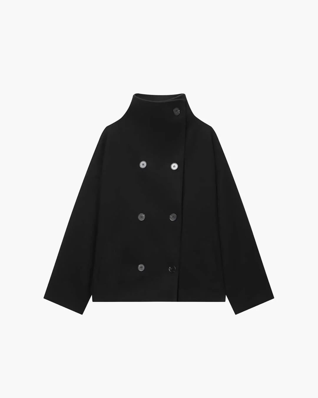Women's Jacket with High Collar and Relaxed Fit | E&R - 2 - Elvaroza.com