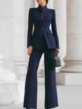 Women's Outfit with a Fitted Blazer and Loose Fit - J&B; - 1 - Elvaroza.com