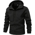 Men's Waterproof Softshell Jacket with Hood and Practical Pockets - J&B; - 1 - Elvaroza.com