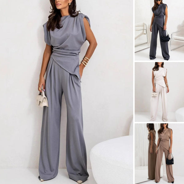 Elvira – Women Stylish Draped Jumpsuit - Image 1