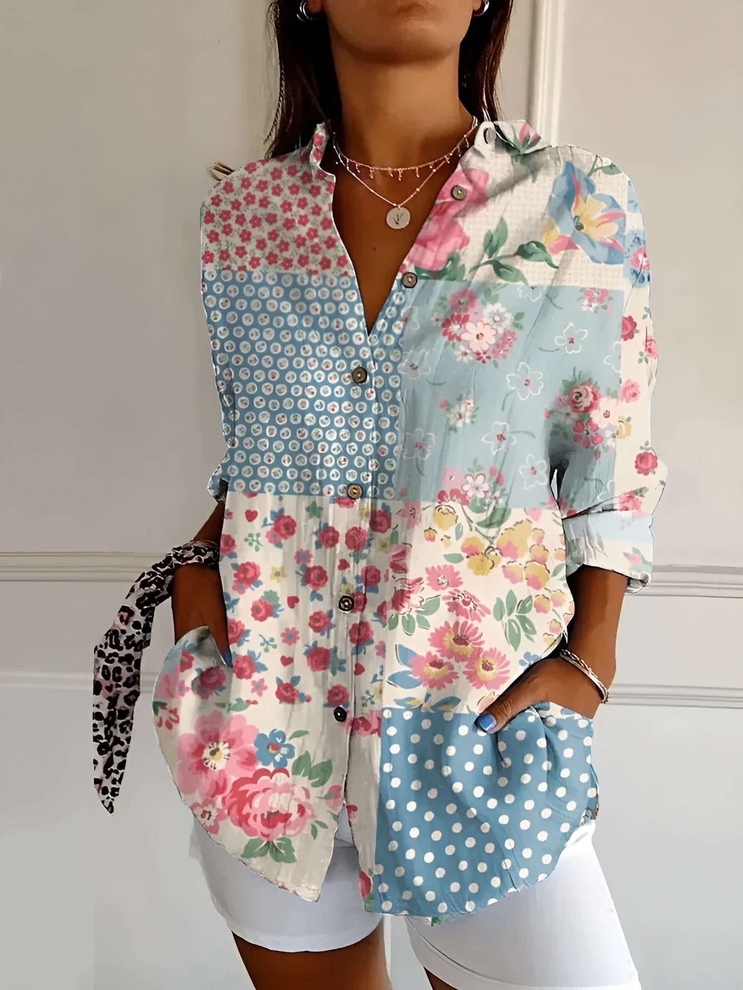 Charlotte – Elegant Long-Sleeved Button-Down - Image 3