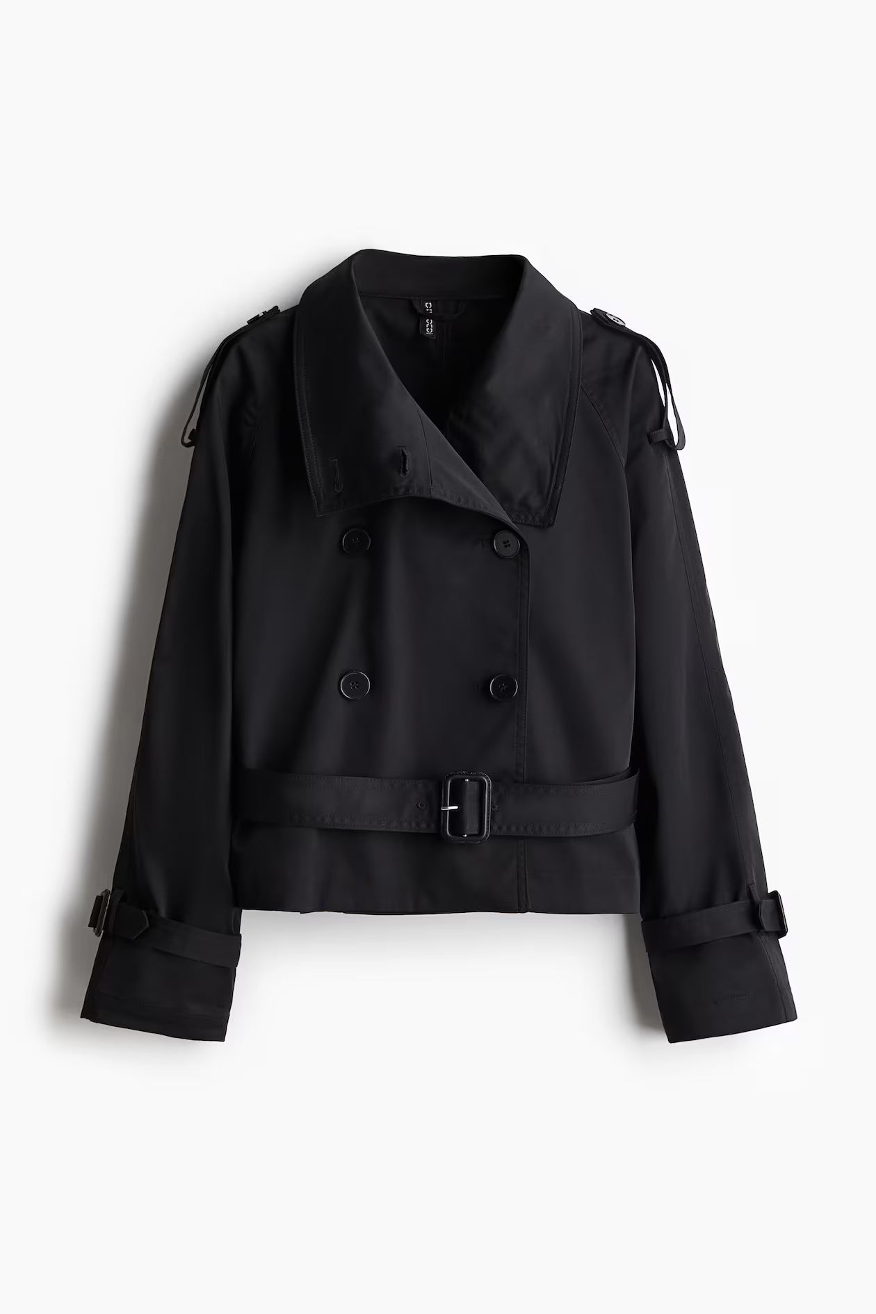 Women's trench coat, cropped, with a belt at the waist - J&B; - 3 - Elvaroza.com